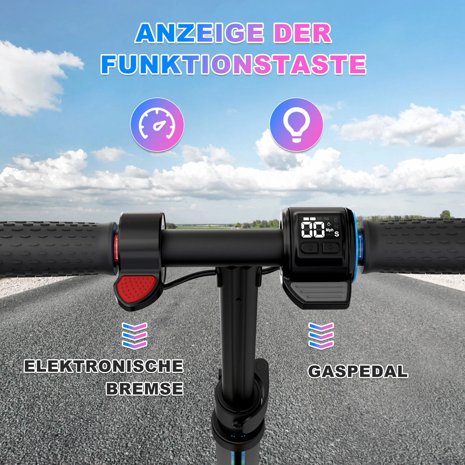EVERCROSS EV06C Kinder-Elektroroller für 6-12 Jahre - Image 5