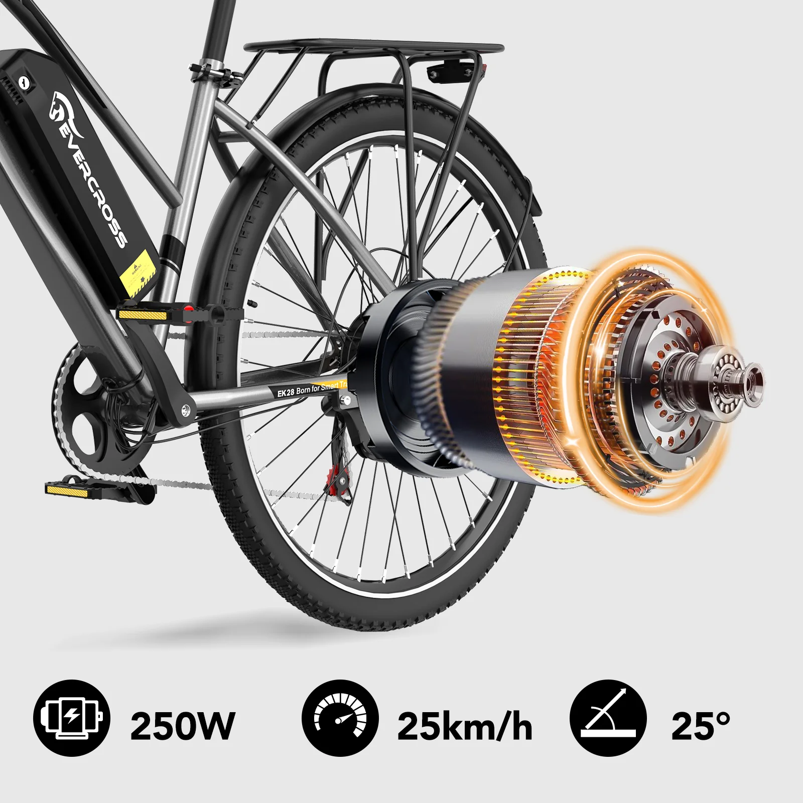 EVERCROSS 28-Zoll-Reifen-Elektrofahrrad - Image 7