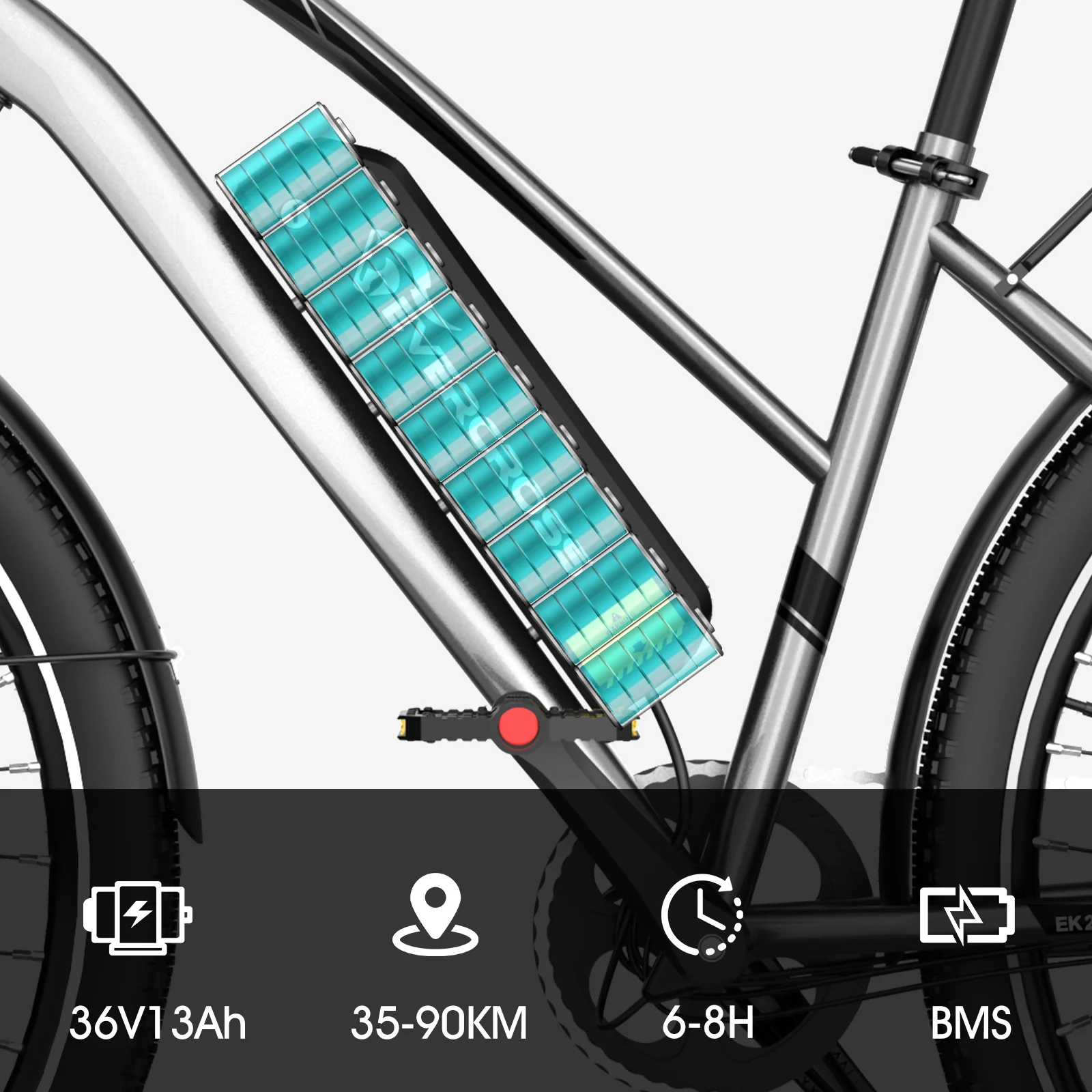 EVERCROSS 28-Zoll-Reifen-Elektrofahrrad - Image 8