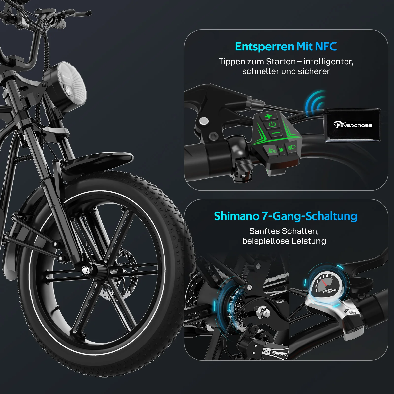 EVERCROSS EK30 Elektrofahrrad-NFC - Image 3