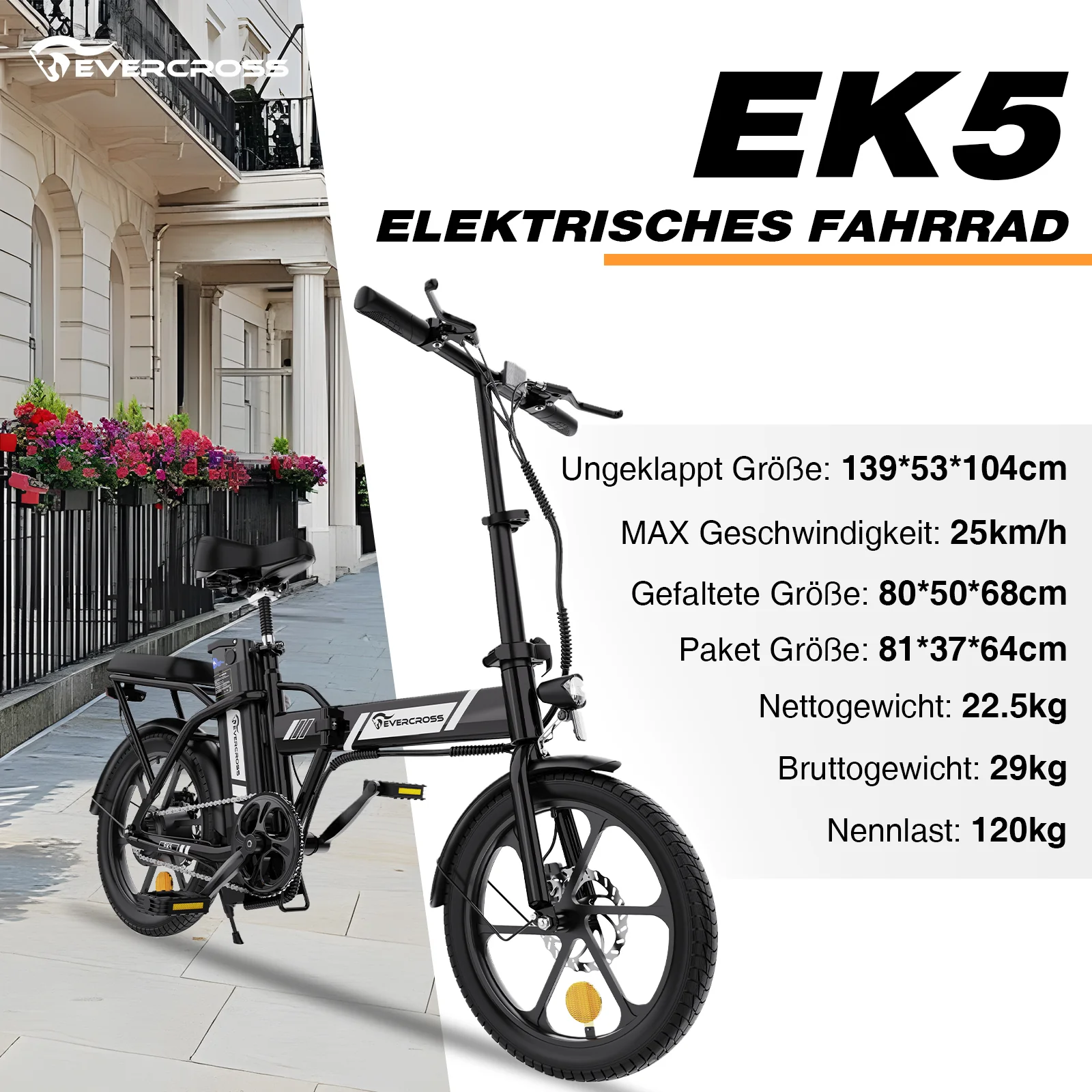 EVERCROSS EK5S Elektrofahrrad - Image 9