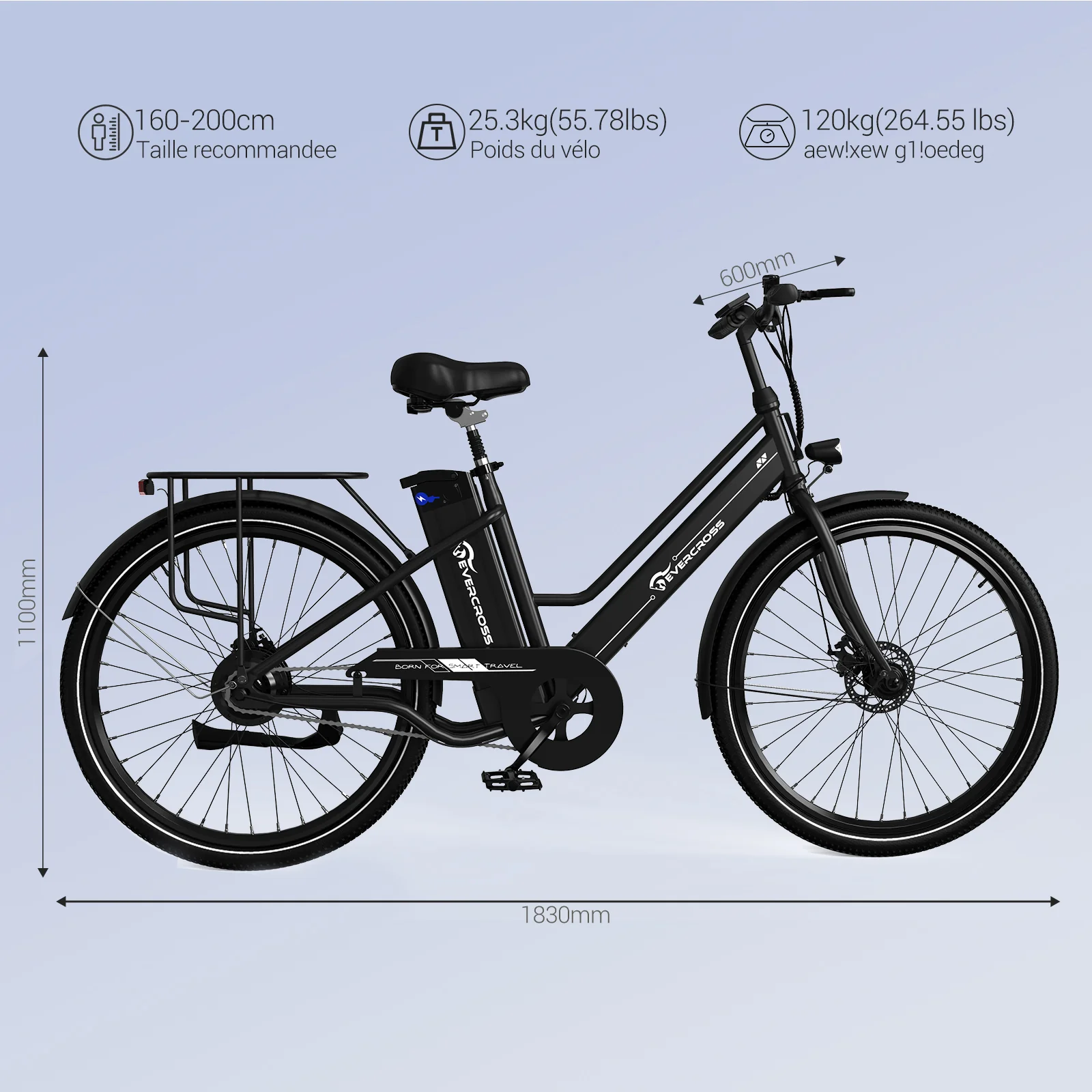 EVERCROSS EK8S Elektrofahrrad - Image 12