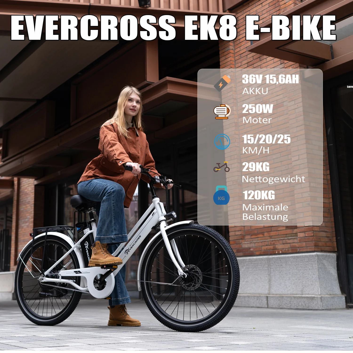 EVERCROSS EK8S Elektrofahrrad - Image 6