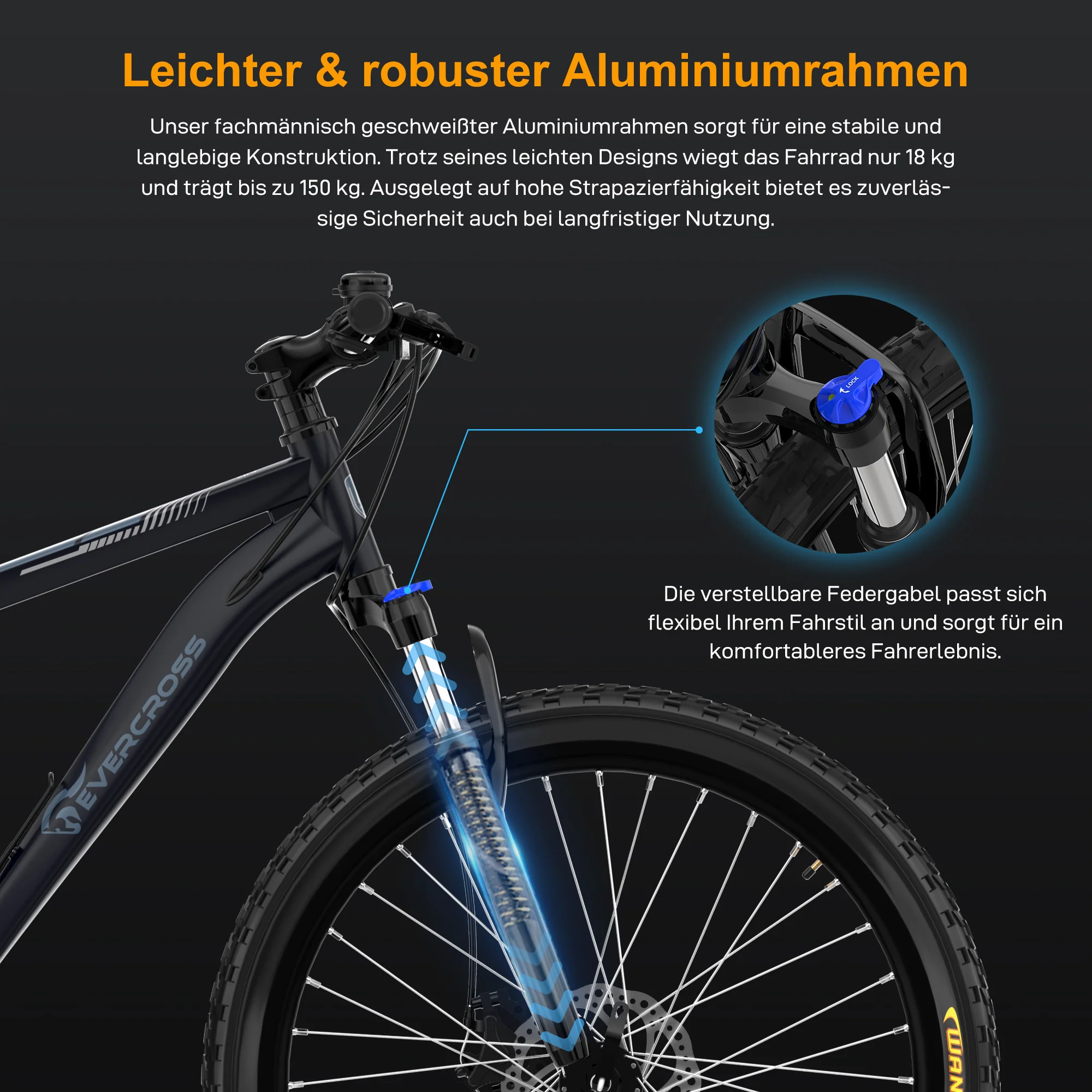 EVERCROSS EM3 Mountainbike （Fahrrad） - Image 4