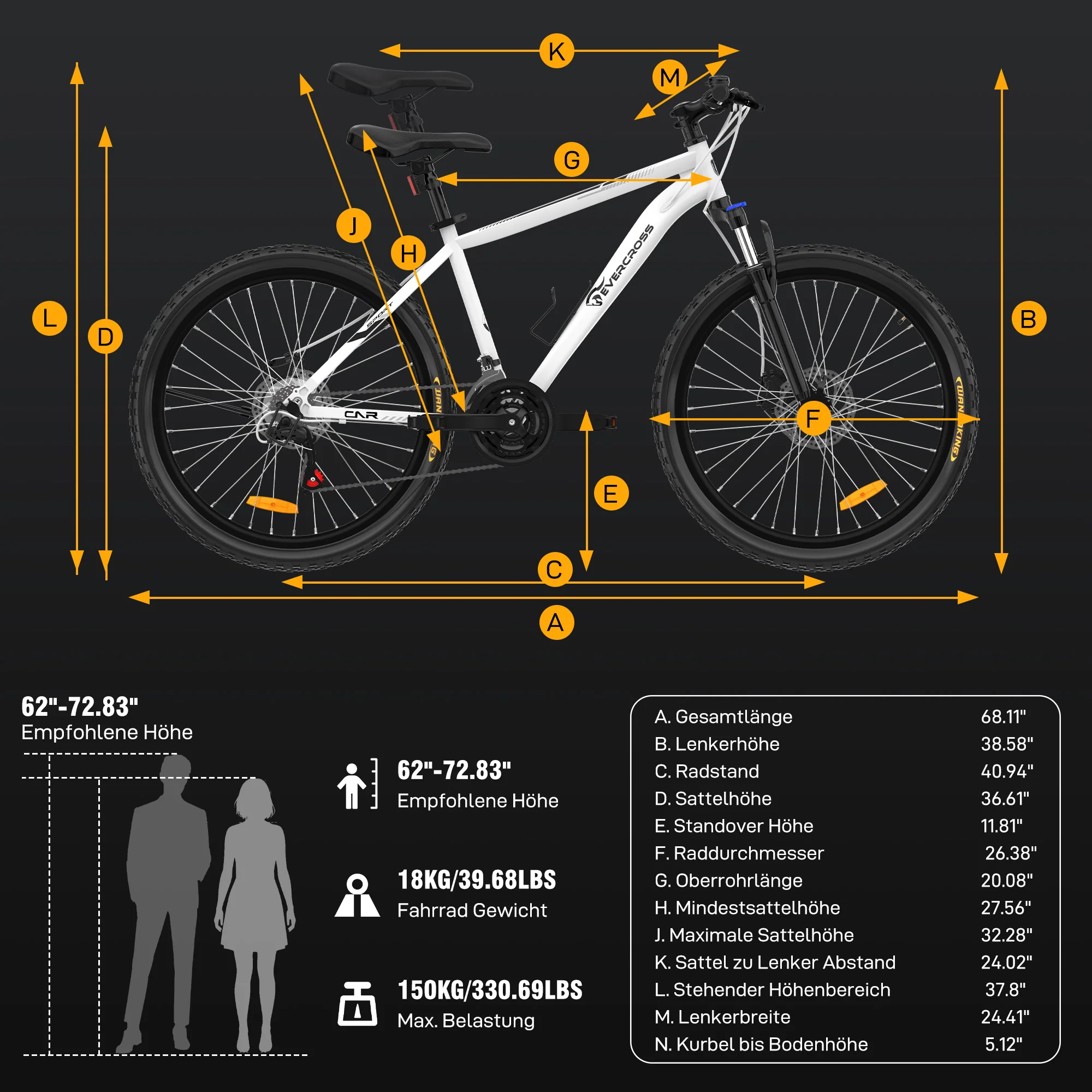 EVERCROSS EM3 Mountainbike （Fahrrad） - Image 7