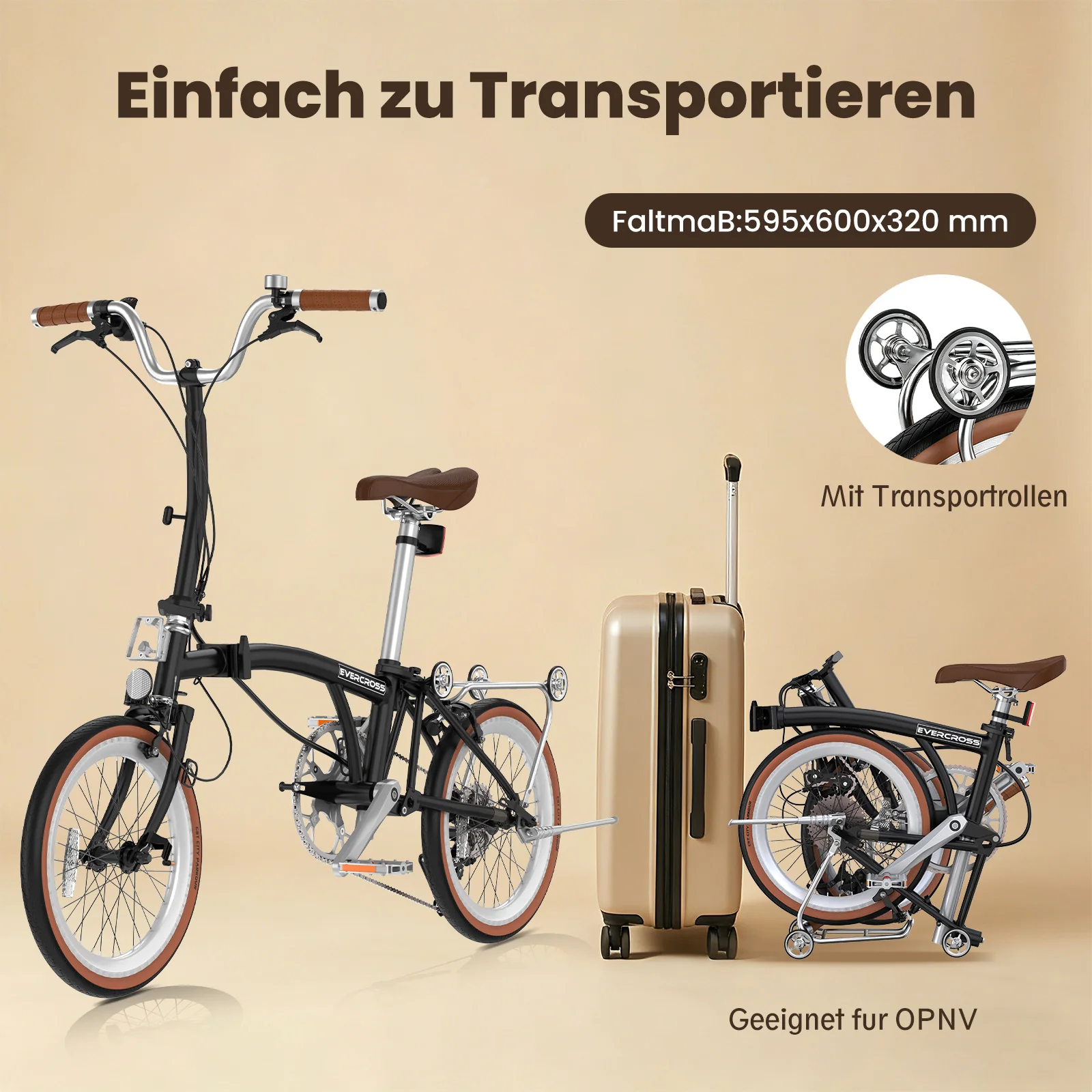 EVERCROSS EM6 16-Zoll-Klapprad - Image 4