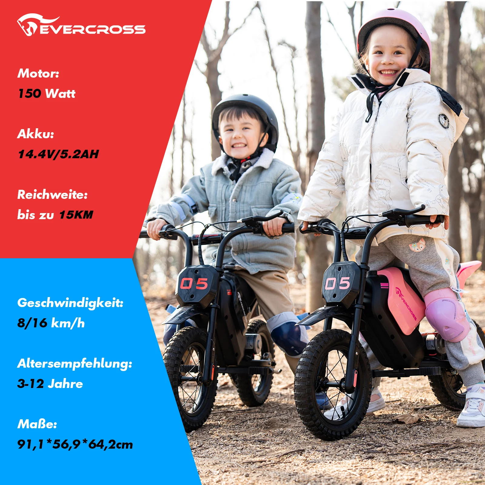 EVERCROSS TECH EV05M 3-12 Jahre altes Kinder-Elektromotorrad - Image 4