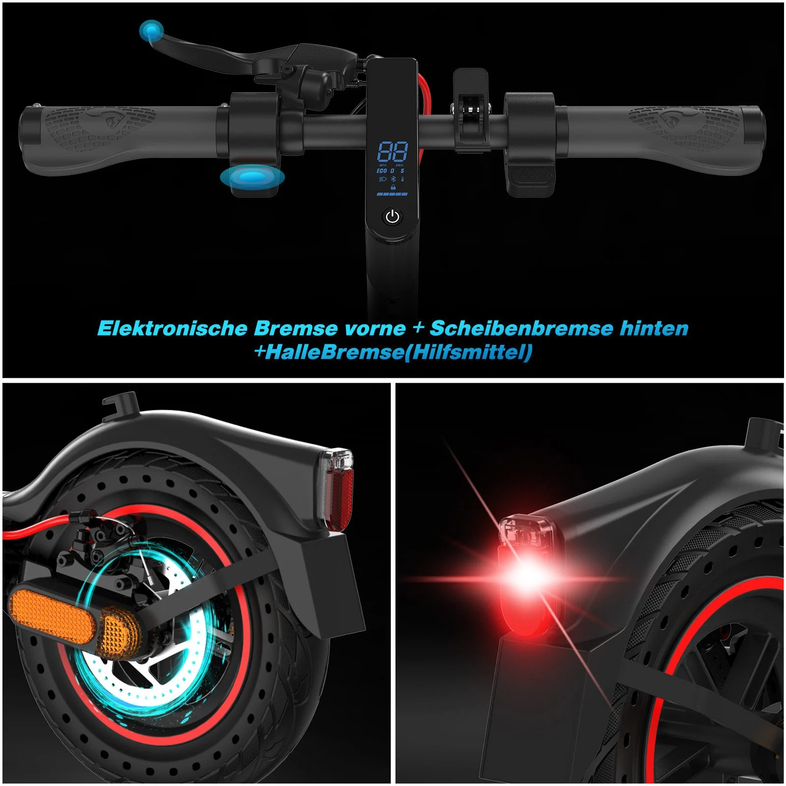 EVERCROSS EV10K PRO ABE Faltbarer Elektroroller - Image 6
