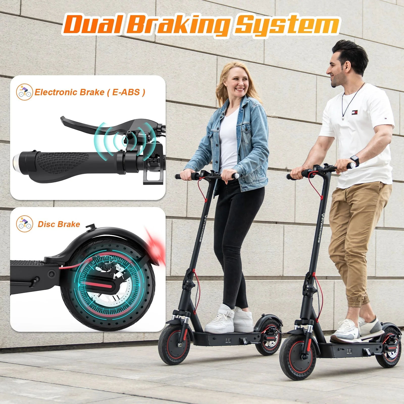 EVERCROSS EV10K PRO Klappbarer E-Scooter-25km/h(Nicht ABE) - Image 10