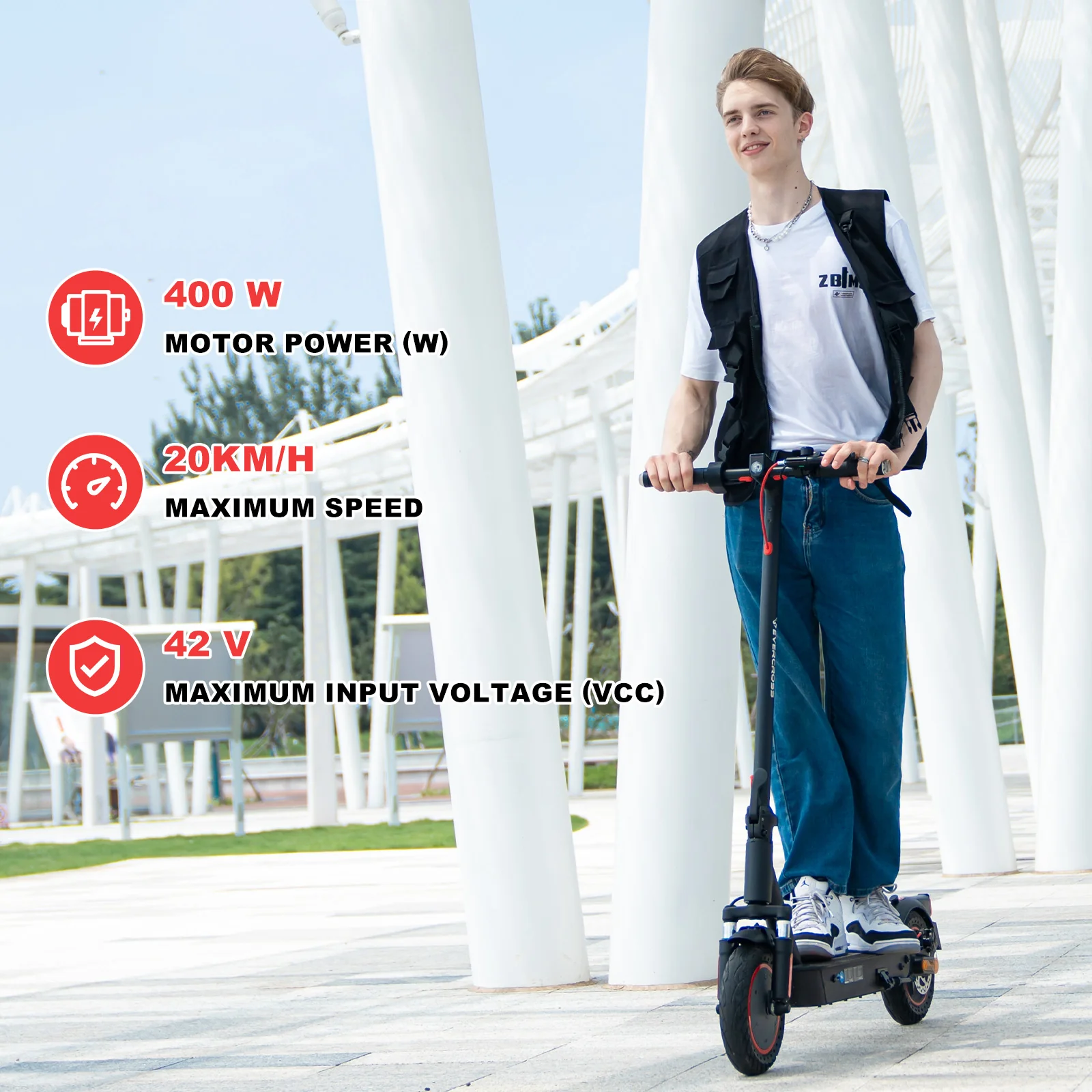 EVERCROSS EV10K PRO Klappbarer E-Scooter-25km/h(Nicht ABE) - Image 3