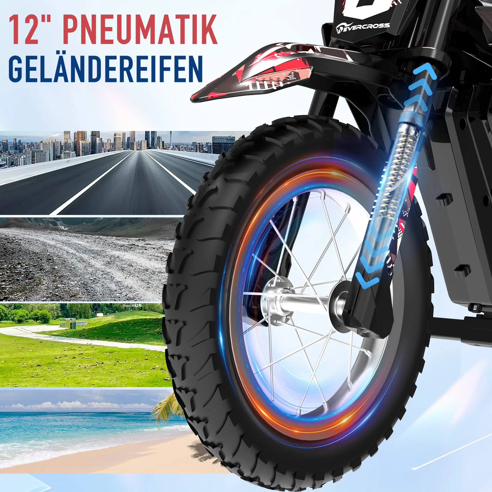 EVERCROSS EV13M Kinder-Elektromotorrad für Kinder von 3-7 Jahren - Image 6