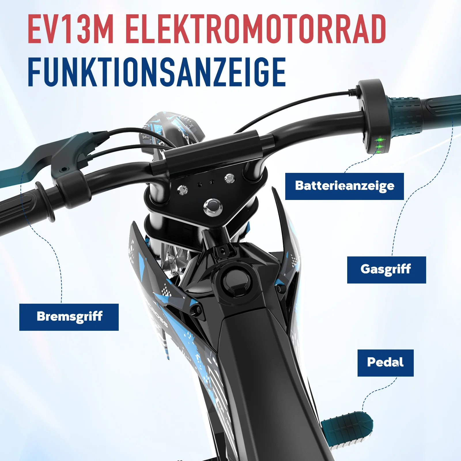 EVERCROSS EV13M Kinder-Elektromotorrad für Kinder von 3-7 Jahren - Image 7
