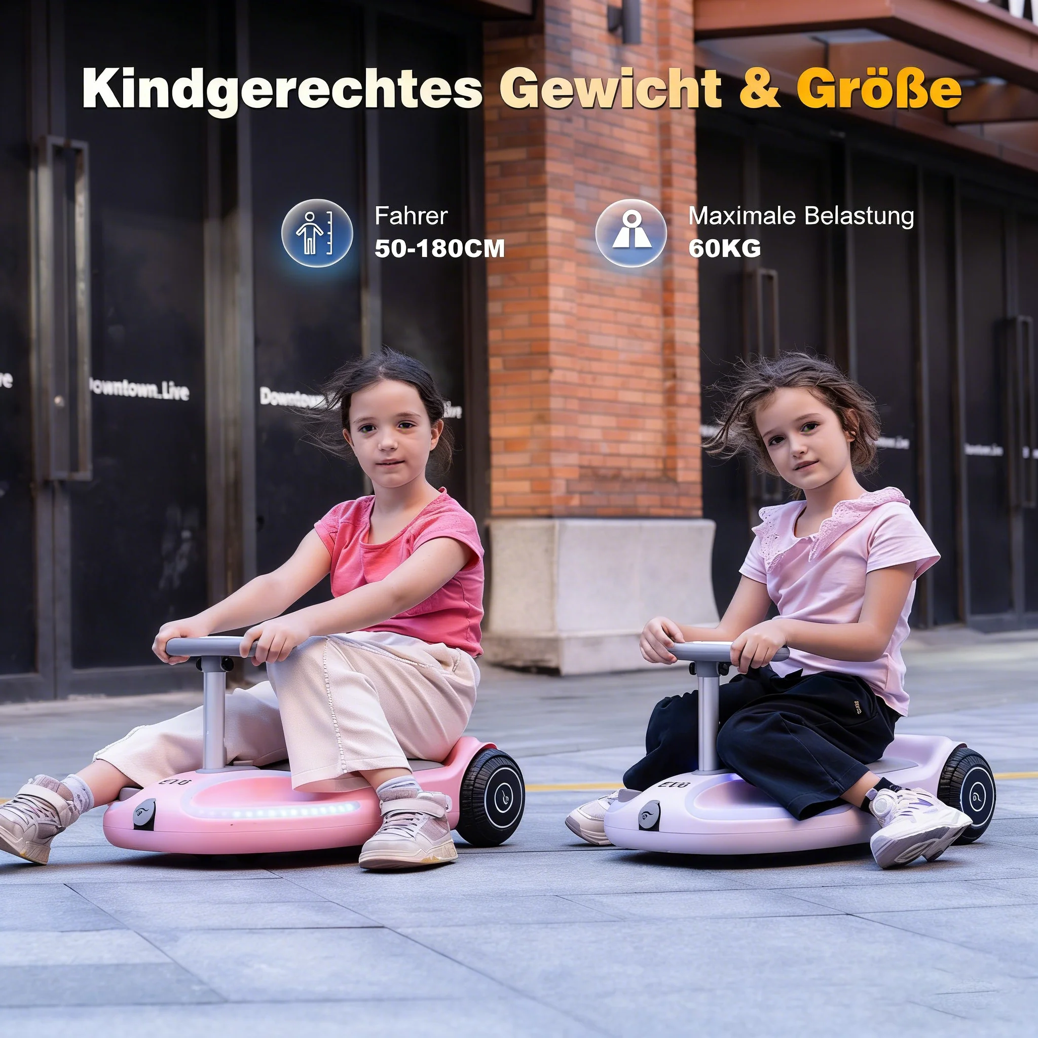 EVERCROSS EV6 Elektrofahrzeug für Kinder, Vier-in-Eins-Schaukelauto mit Pedalen - Image 11