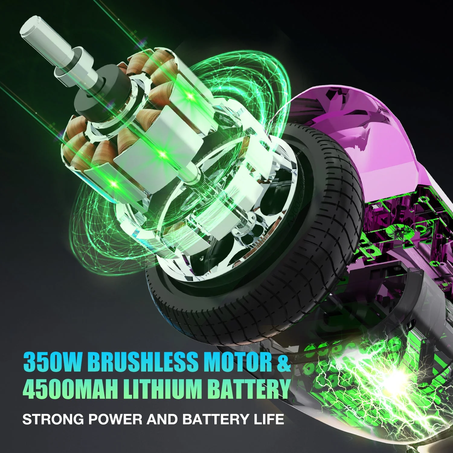 EVERCROSS Hoverboard, 6.5 Inch Self Balancing Hoverboards with Bluetooth - Image 6