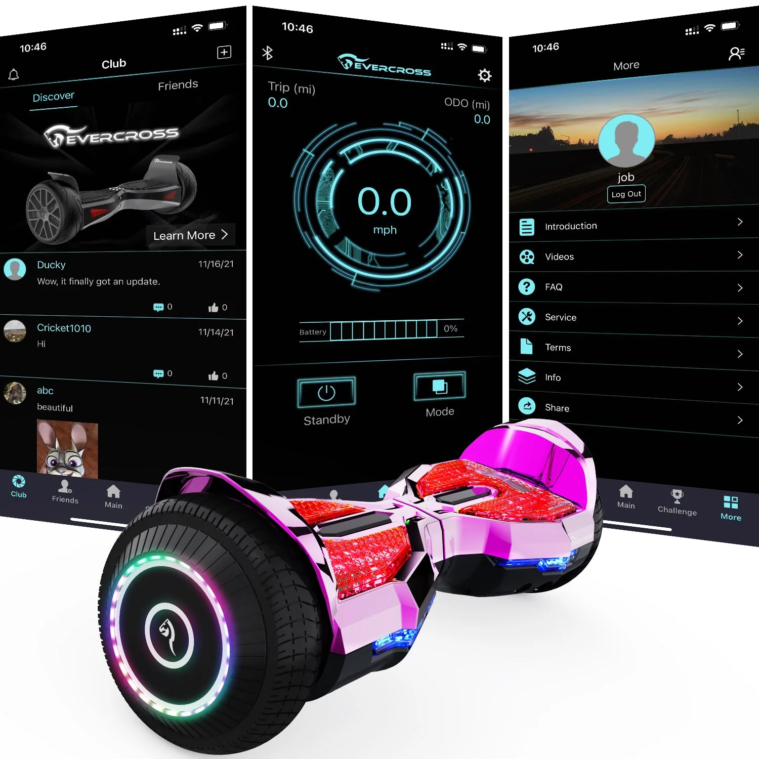 EVERCROSS Hoverboard, 6.5 Inch Self Balancing Hoverboards with Bluetooth - Image 8